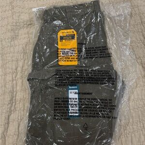 Carhartt Olive Green Relaxed Fit Work Pants - Straight Leg